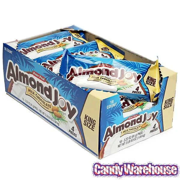 Almond Joy King Size Candy Bars: 18-Piece Box 4 Almond Joy King Size Candy Bars: 18-Piece Box - Image 4