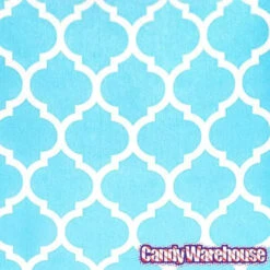 Aqua Blue Casablanca Pattern Candy Bags: 25-Piece Pack 6 Aqua Blue Casablanca Pattern Candy Bags: 25-Piece Pack -Candy Haven Shop aqua blue casablanca pattern candy bags 25 piece pack candy warehouse 3
