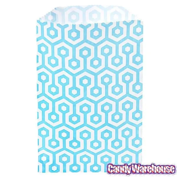 Aqua Blue Honeycomb Candy Bags: 25-Piece Pack 4 Aqua Blue Honeycomb Candy Bags: 25-Piece Pack - Image 4