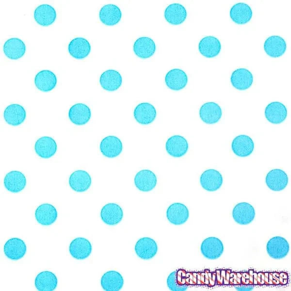 Aqua Blue Polka Dot Candy Bags: 25-Piece Pack 2 Aqua Blue Polka Dot Candy Bags: 25-Piece Pack - Image 2