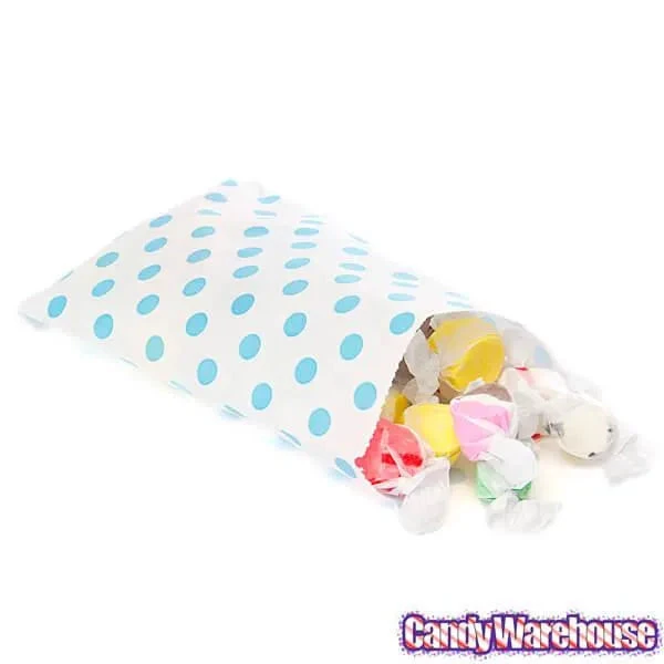Aqua Blue Polka Dot Candy Bags: 25-Piece Pack 3 Aqua Blue Polka Dot Candy Bags: 25-Piece Pack - Image 3