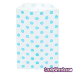 Aqua Blue Polka Dot Candy Bags: 25-Piece Pack 7 Aqua Blue Polka Dot Candy Bags: 25-Piece Pack -Candy Haven Shop aqua blue polka dot candy bags 25 piece pack candy warehouse 4