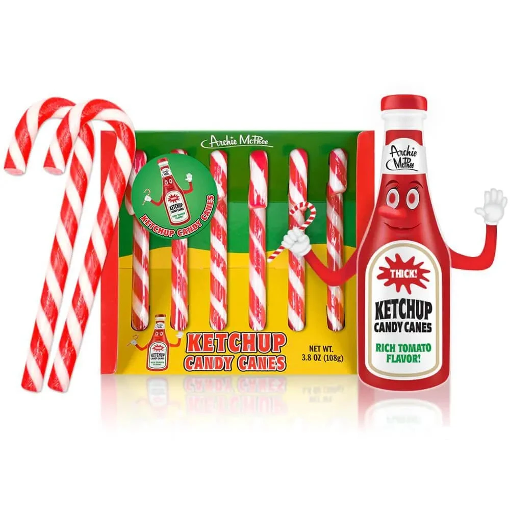 Archie McPhee Ketchup Candy Canes: 6-Piece Box 1 Archie McPhee Ketchup Candy Canes: 6-Piece Box