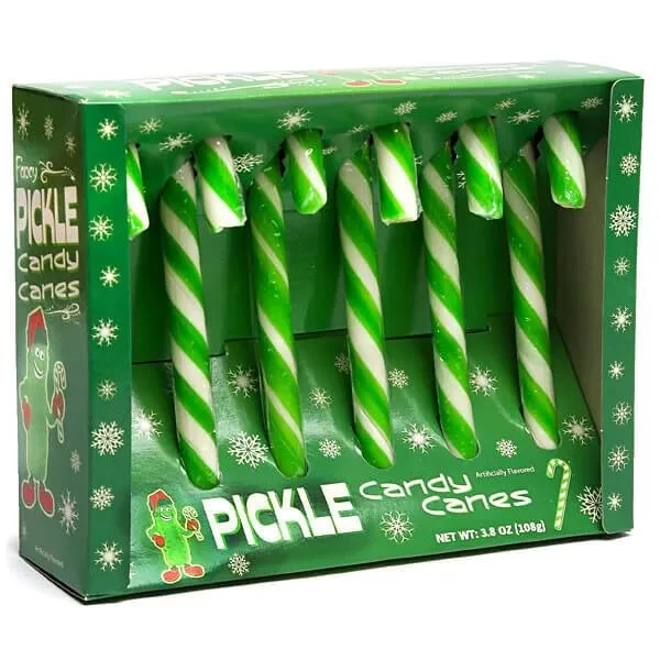 Archie McPhee Pickle Candy Canes: 6-Piece Box 1 Archie McPhee Pickle Candy Canes: 6-Piece Box