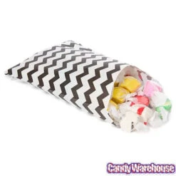 Black Chevron Stripe Candy Bags: 25-Piece Pack 6 Black Chevron Stripe Candy Bags: 25-Piece Pack -Candy Haven Shop black chevron stripe candy bags 25 piece pack candy warehouse 3