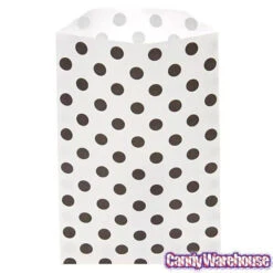 Black Polka Dot Candy Bags: 25-Piece Pack 9 Black Polka Dot Candy Bags: 25-Piece Pack -Candy Haven Shop black polka dot candy bags 25 piece pack candy warehouse 4