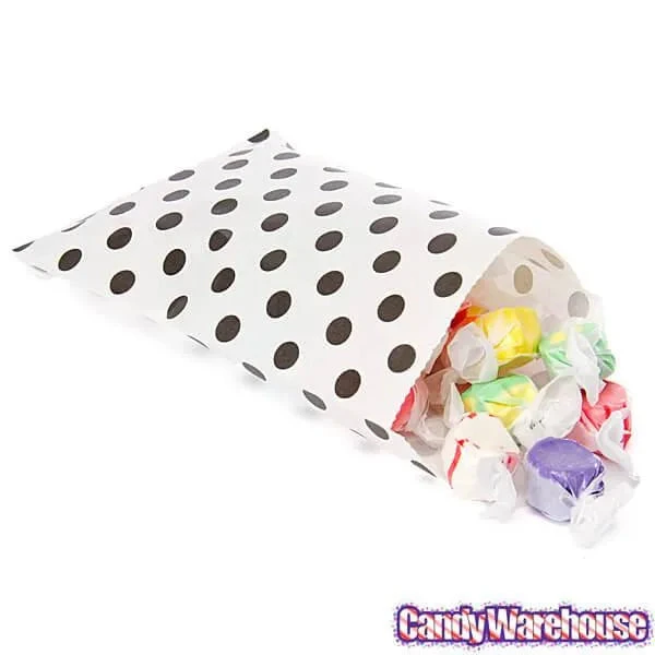 Black Polka Dot Candy Bags: 25-Piece Pack 6 Black Polka Dot Candy Bags: 25-Piece Pack - Image 6