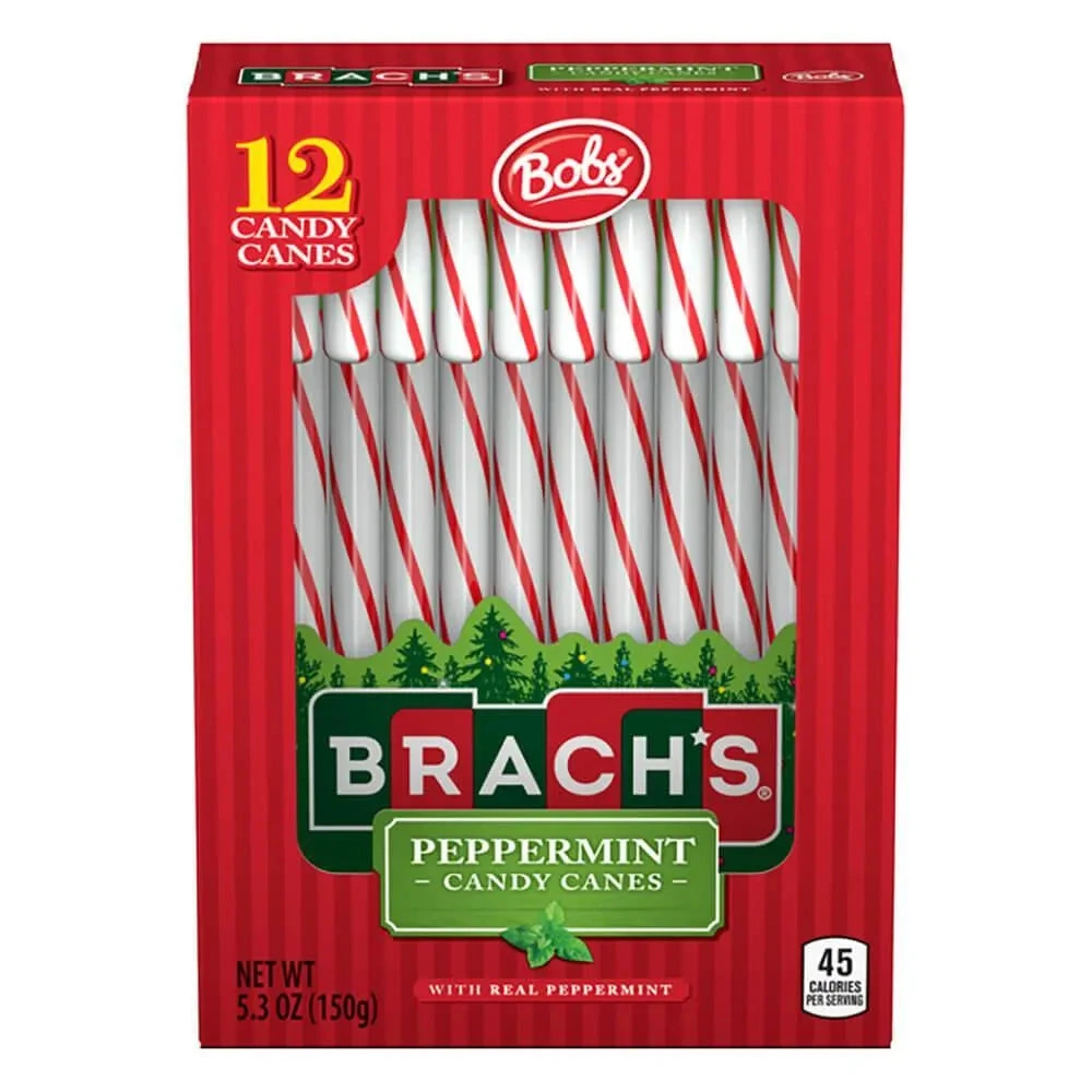 Bobs Sweet Stripes Red And White Peppermint Candy Canes: 12-Piece Box 1 Bobs Sweet Stripes Red And White Peppermint Candy Canes: 12-Piece Box