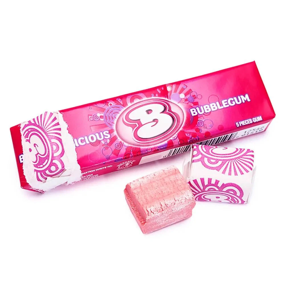 Bubblicious Bubble Gum Packs - Original: 18-Piece Box 1 Bubblicious Bubble Gum Packs - Original: 18-Piece Box