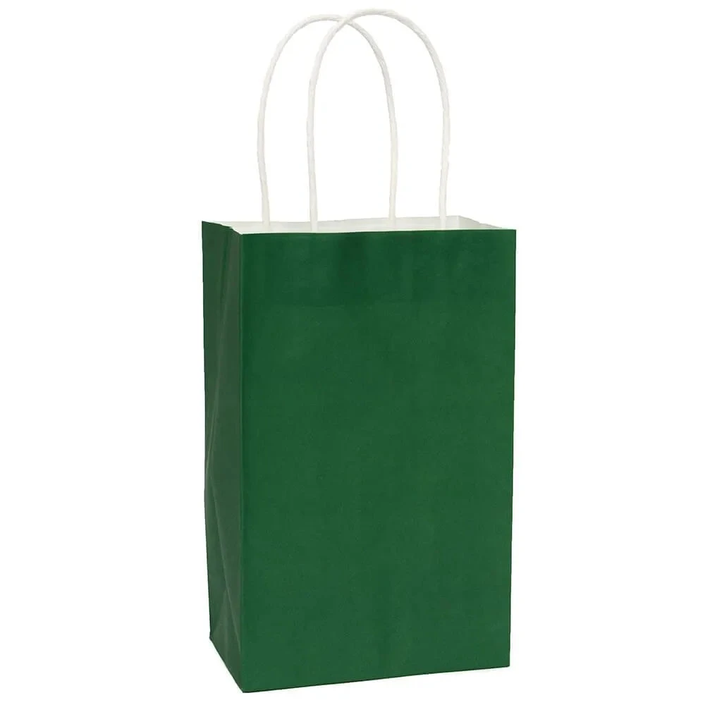 Candy Bags With Handles - Green: 12-Piece Pack 1 Candy Bags With Handles - Green: 12-Piece Pack