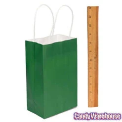 Candy Bags With Handles - Green: 12-Piece Pack 5 Candy Bags With Handles - Green: 12-Piece Pack -Candy Haven Shop candy bags with handles green 12 piece pack candy warehouse 3