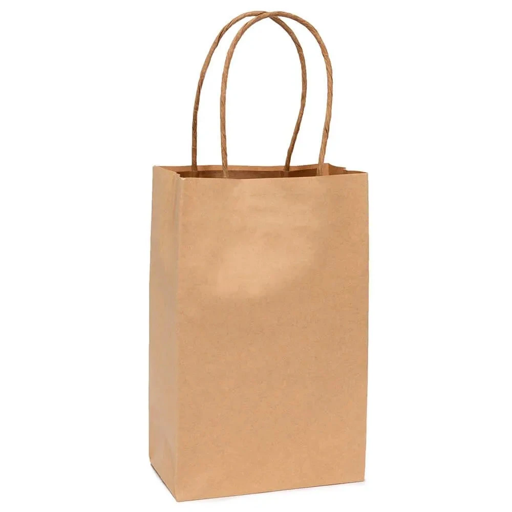 Candy Bags With Handles - Natural: 12-Piece Pack 1 Candy Bags With Handles - Natural: 12-Piece Pack