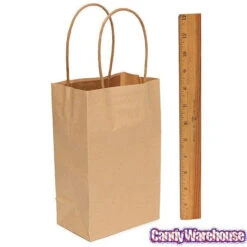 Candy Bags With Handles - Natural: 12-Piece Pack 5 Candy Bags With Handles - Natural: 12-Piece Pack -Candy Haven Shop candy bags with handles natural 12 piece pack candy warehouse 3