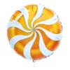 Candy Swirl Foil Balloon - Orange: 18-Inch