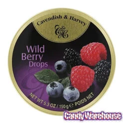 Cavendish & Harvey Hard Candy Drops Tins - Wild Berry: 12-Piece Box 5 Cavendish & Harvey Hard Candy Drops Tins - Wild Berry: 12-Piece Box -Candy Haven Shop cavendish and harvey hard candy drops tins wild berry 12 piece box candy warehouse 3