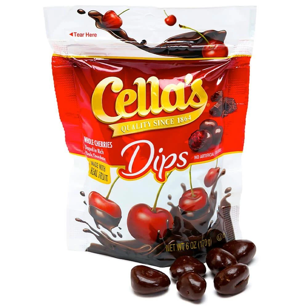 Cella's Dark Chocolate Covered Cherry Dips: 6-Ounce Bag 1 Cella's Dark Chocolate Covered Cherry Dips: 6-Ounce Bag