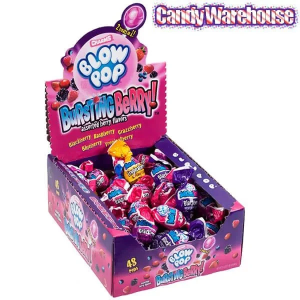Charms Blow Pops - Bursting Berry: 48-Piece Box 2 Charms Blow Pops - Bursting Berry: 48-Piece Box - Image 2