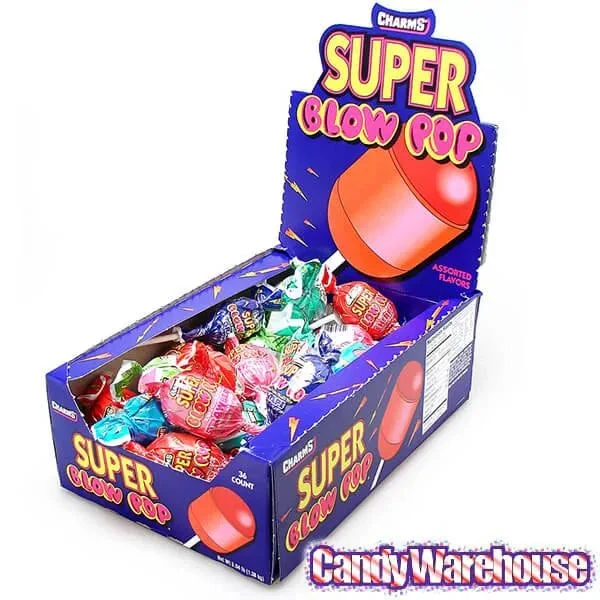 Charms Super Blow Pops Assortment: 48-Piece Box 2 Charms Super Blow Pops Assortment: 48-Piece Box - Image 2