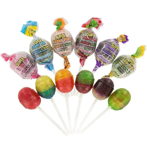 Charms Super Blow Pops - Sweet N Sour: 72-Piece Set 1 Charms Super Blow Pops - Sweet N Sour: 72-Piece Set