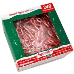 Christmas Peppermint Mini Candy Canes: 240-Piece Box 5 Christmas Peppermint Mini Candy Canes: 240-Piece Box -Candy Haven Shop christmas peppermint mini candy canes 240 piece box candy warehouse 2