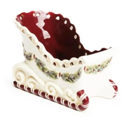 Christmas Sleigh Ceramic Candy Dish
