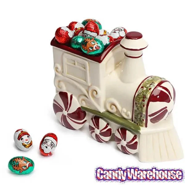 Christmas Train Ceramic Candy Dish 2 Christmas Train Ceramic Candy Dish - Image 2