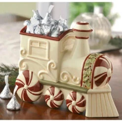 Christmas Train Ceramic Candy Dish 5 Christmas Train Ceramic Candy Dish -Candy Haven Shop christmas train ceramic candy dish candy warehouse 3