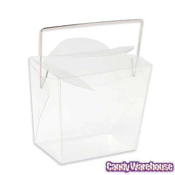 Clear Acetate Chinese Take-Out Boxes: 24-Piece Set 3 Clear Acetate Chinese Take-Out Boxes: 24-Piece Set - Image 3