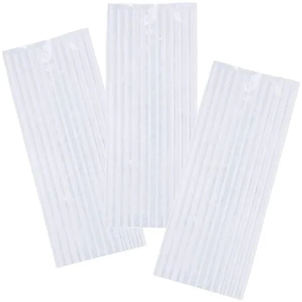 Clear Cello Candy Bags With White Stripes - Large: 100-Piece Box 2 Clear Cello Candy Bags With White Stripes - Large: 100-Piece Box - Image 2