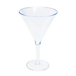 Clear Plastic Jumbo Martini Glass