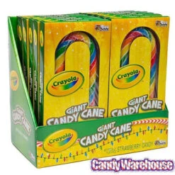 Crayola Giant Candy Canes: 12-Piece Box 5 Crayola Giant Candy Canes: 12-Piece Box -Candy Haven Shop crayola giant candy canes 12 piece box candy warehouse 3