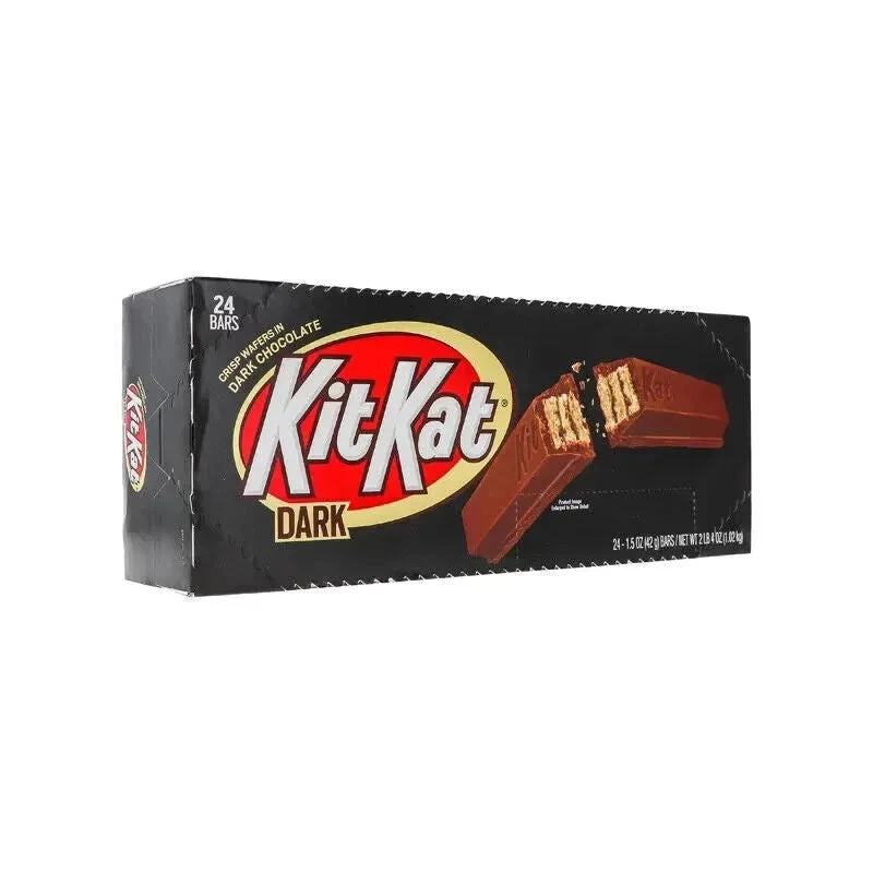 Dark Chocolate Kit Kat Candy Bars: 24-Piece Box 2 Dark Chocolate Kit Kat Candy Bars: 24-Piece Box - Image 2