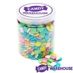 Dubble Bubble Chiclets Chewing Gum Tabs - Polar Mint: 1.5LB Jar -Candy Haven Shop dubble bubble chiclets chewing gum tabs polar mint 1 5lb jar candy warehouse 4