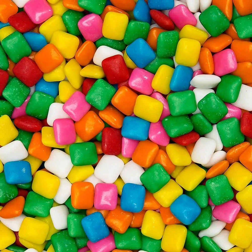 Dubble Bubble Tiny Chiclets Chewing Gum Tabs: 1.5LB Jar 1 Dubble Bubble Tiny Chiclets Chewing Gum Tabs: 1.5LB Jar