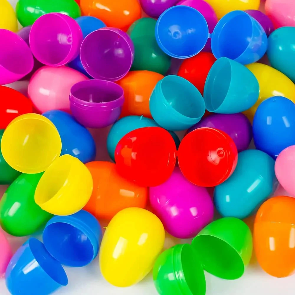 Empty Plastic Easter Eggs Assortment: 200-Piece Set 1 Empty Plastic Easter Eggs Assortment: 200-Piece Set