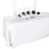 Fitted Table Cover For Standard 6-Foot Rectangular Table - White