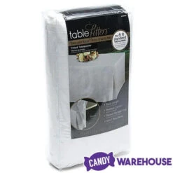 Fitted Table Cover For Standard 6-Foot Rectangular Table - White 4 Fitted Table Cover For Standard 6-Foot Rectangular Table - White -Candy Haven Shop fitted table cover for standard 6 foot rectangular table white candy warehouse 2