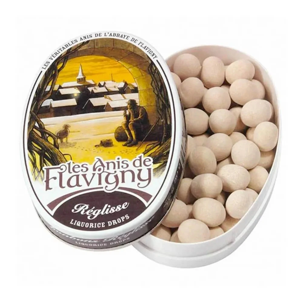 Flavigny Pastilles Candy Tins - Liquorice: 8-Piece Box 1 Flavigny Pastilles Candy Tins - Liquorice: 8-Piece Box