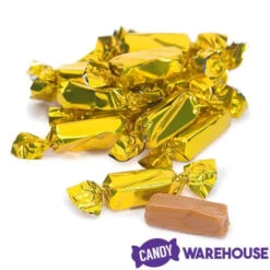 Foiled Caramel Candy - Gold: 180-Piece Bag 8 Foiled Caramel Candy - Gold: 180-Piece Bag -Candy Haven Shop foiled caramel candy gold 180 piece bag candy warehouse 4