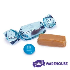 Foiled Caramel Candy - Light Blue: 180-Piece Bag 8 Foiled Caramel Candy - Light Blue: 180-Piece Bag -Candy Haven Shop foiled caramel candy light blue 180 piece bag candy warehouse 4
