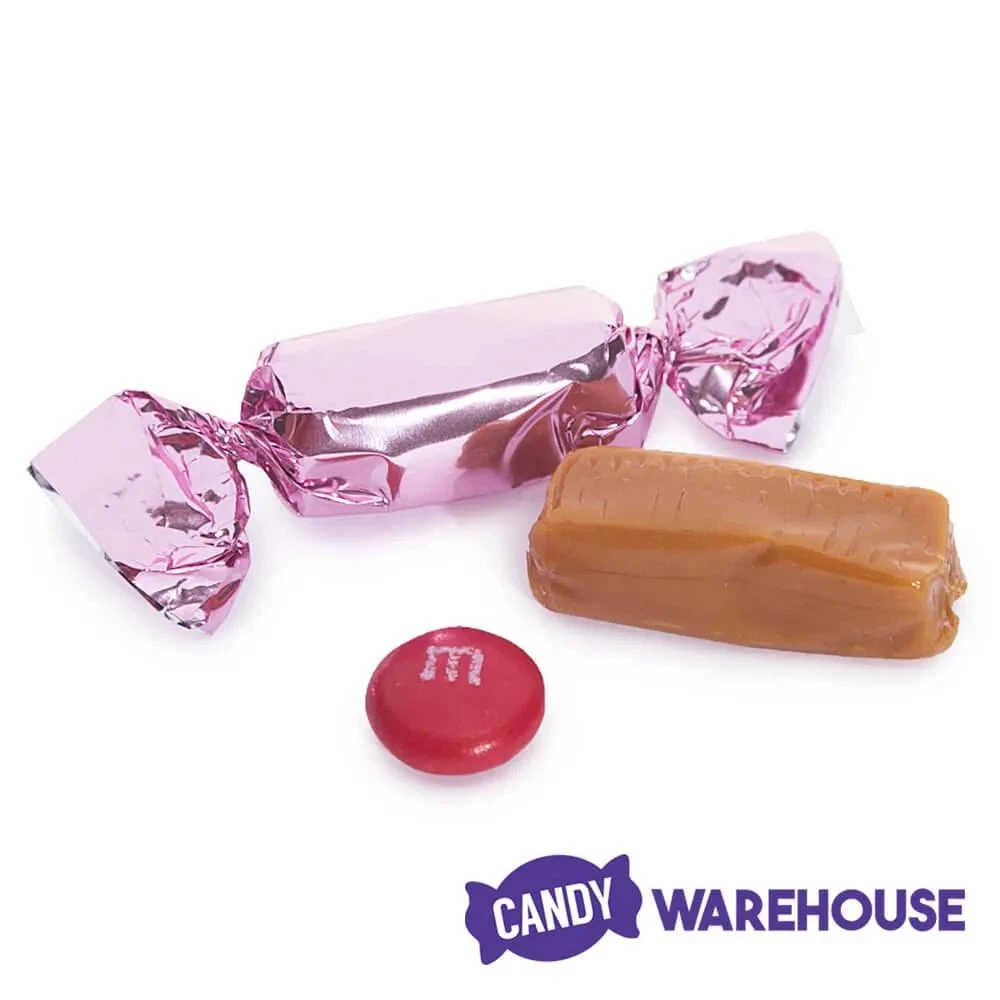 Foiled Caramel Candy - Light Pink: 180-Piece Bag 4 Foiled Caramel Candy - Light Pink: 180-Piece Bag - Image 4