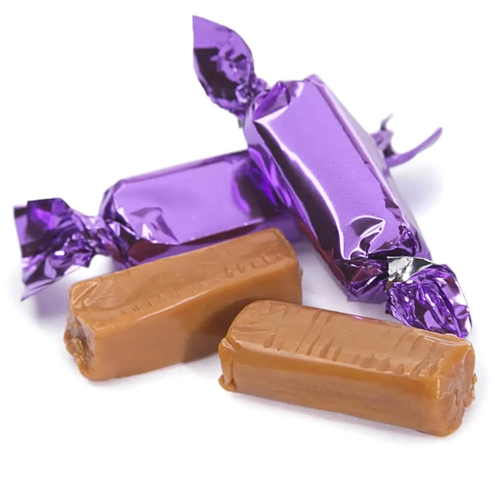 Foiled Caramel Candy - Purple: 180-Piece Bag 1 Foiled Caramel Candy - Purple: 180-Piece Bag