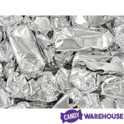 Foiled Caramel Candy - Silver: 180-Piece Bag 9 Foiled Caramel Candy - Silver: 180-Piece Bag -Candy Haven Shop foiled caramel candy silver 180 piece bag candy warehouse 5