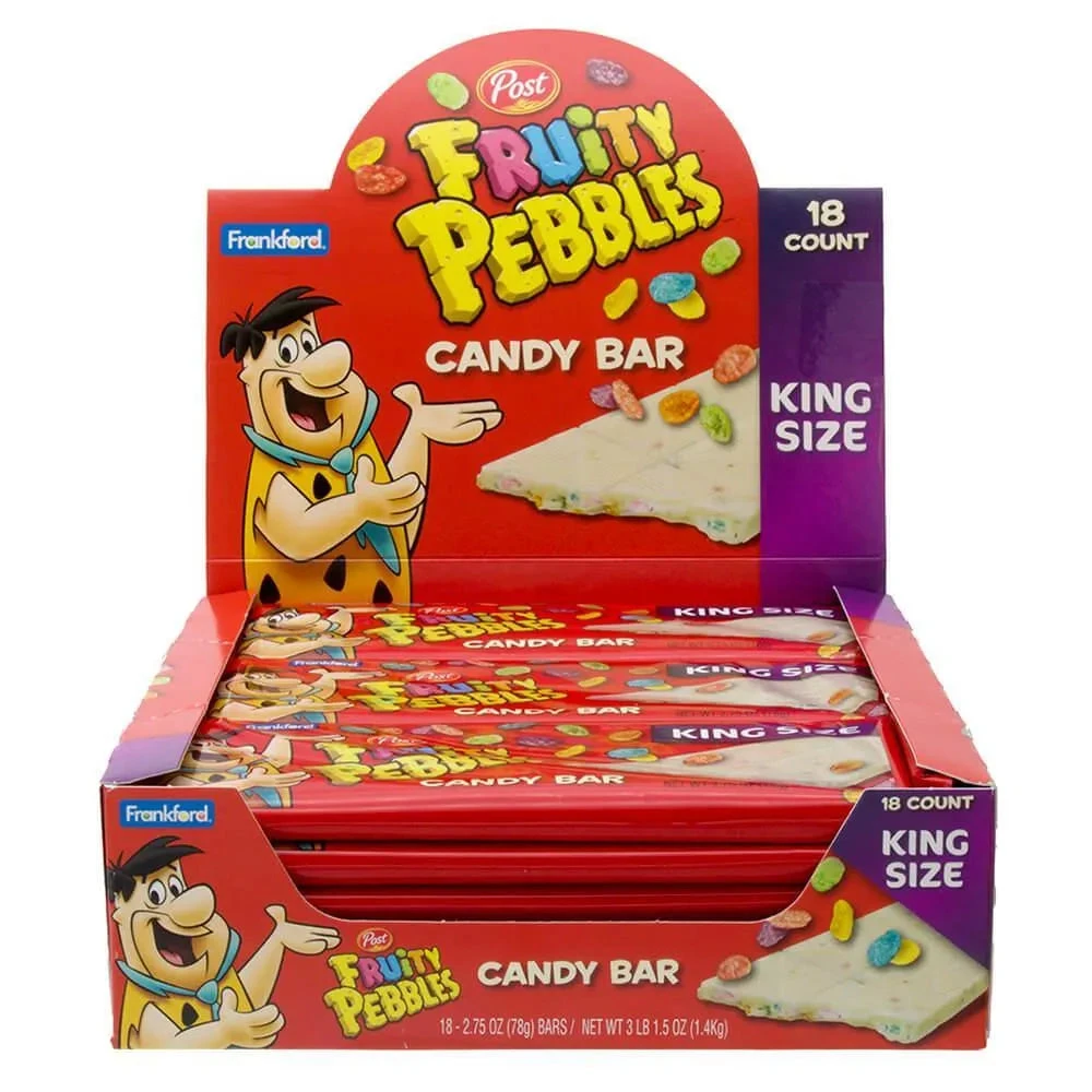 Fruity Pebbles King Size Candy Bar: 18-Piece Box 1 Fruity Pebbles King Size Candy Bar: 18-Piece Box