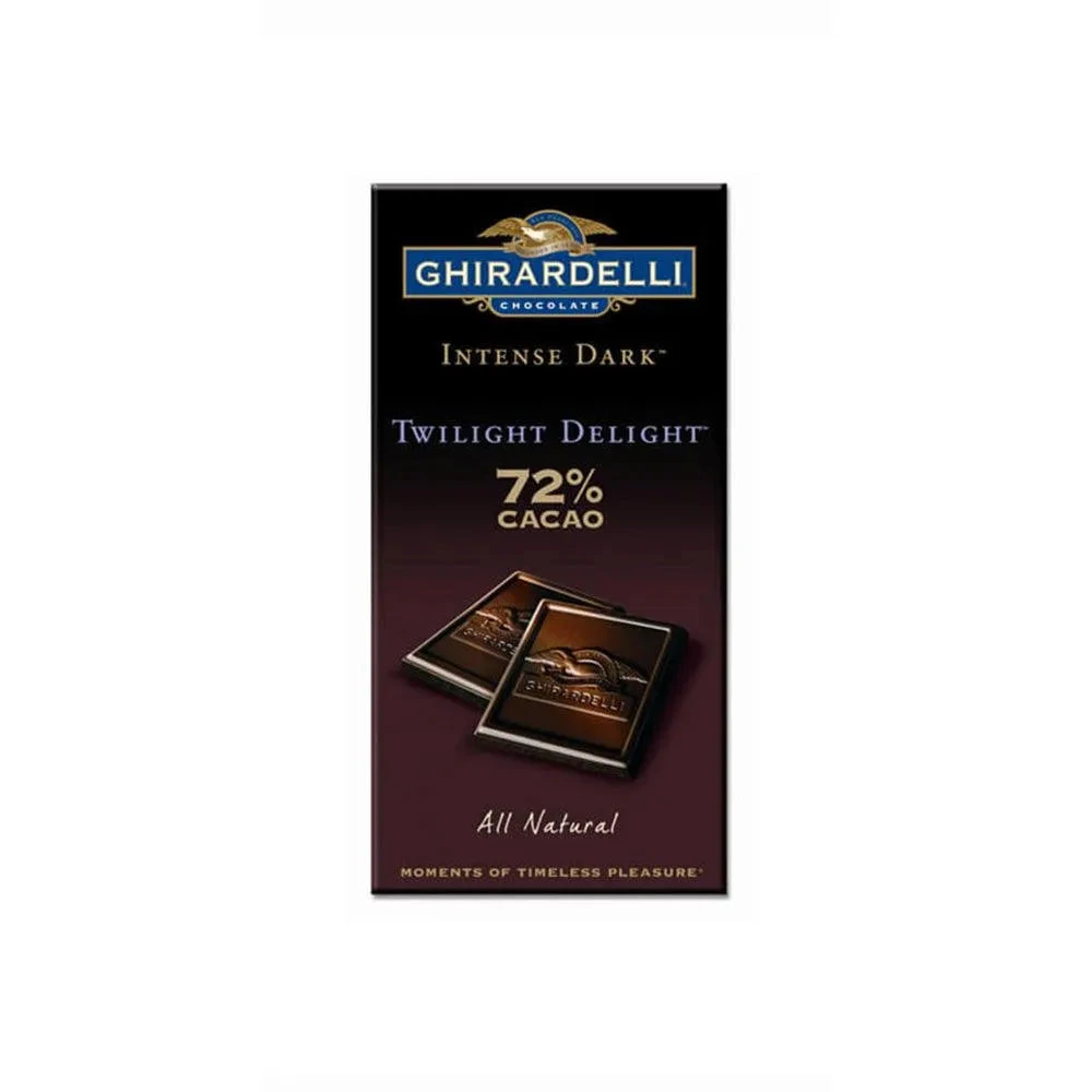 Ghirardelli Intense Dark Chocolate 3.5-Ounce Bars - 72% Twilight Delight: 12-Piece Caddy 1 Ghirardelli Intense Dark Chocolate 3.5-Ounce Bars - 72% Twilight Delight: 12-Piece Caddy
