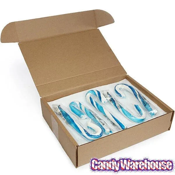 Giant 2-Ounce Blueberry Candy Canes: 12-Piece Box 2 Giant 2-Ounce Blueberry Candy Canes: 12-Piece Box - Image 2
