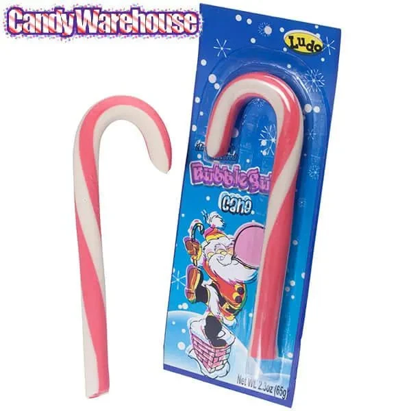 Giant Bubble Gum Candy Canes: 12-Piece Box 2 Giant Bubble Gum Candy Canes: 12-Piece Box - Image 2
