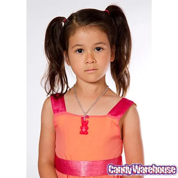 Giant Gummy Bear Necklace - Red 2 Giant Gummy Bear Necklace - Red - Image 2