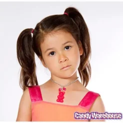 Giant Gummy Bear Necklace - Red 6 Giant Gummy Bear Necklace - Red -Candy Haven Shop giant gummy bear necklace red candy warehouse 3