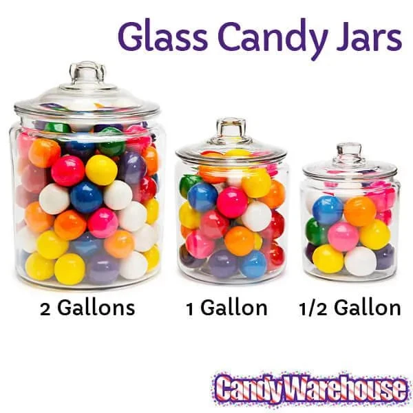 Glass Candy Jar - 1/2 Gallon 2 Glass Candy Jar - 1/2 Gallon - Image 2